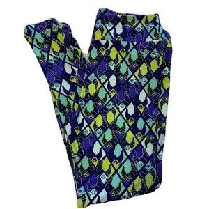 Lularoe Tall And Curvy Blue green Purple Disney Evil Queen Print Leggings